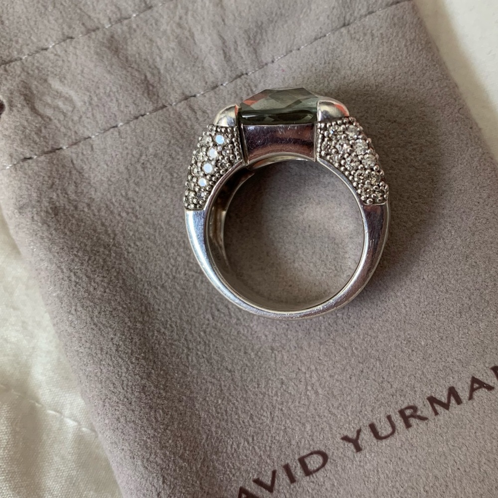 EUC - David Yurman Prasiolite and Diamond Ring - Picture 11 of 16